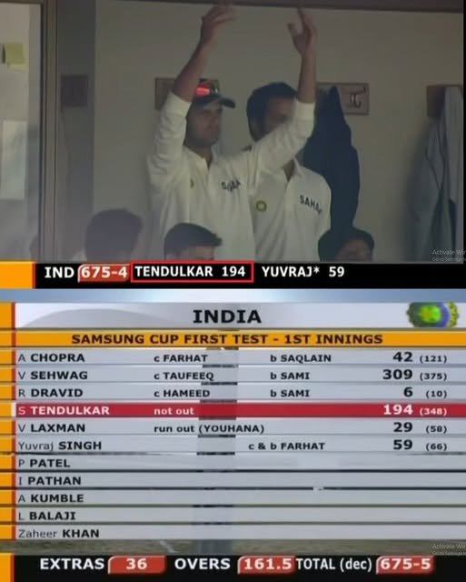 Test Innings Declaration